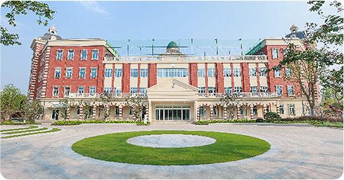 The campus of Wellington College International Hangzhou, an academy under the Wellington College Education Network of schools, comprising top educational institutions and boarding schools in the UK and internationally