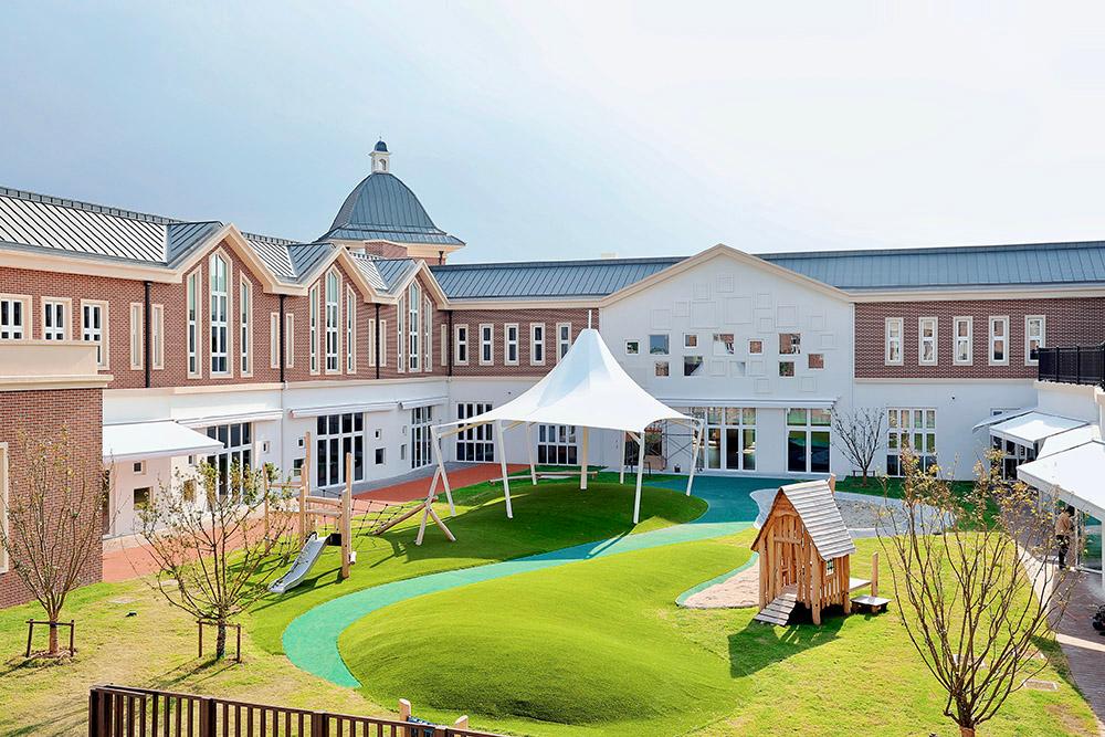 The campus of Hiba Academy Nantong (Nursery), an international school with boarding facilities for international students under the Wellington College Education Network of schools, comprising top educational institutions in the UK and internationally