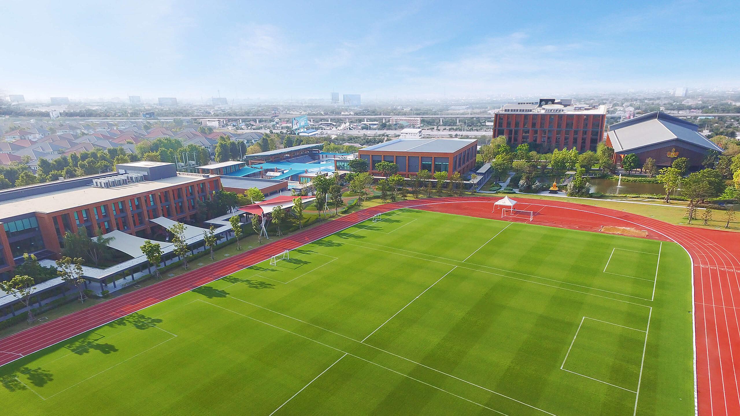 The campus of Wellington College International Bangkok, an academy under the Wellington College Education Network of schools, comprising top educational institutions and boarding schools in the UK and internationally